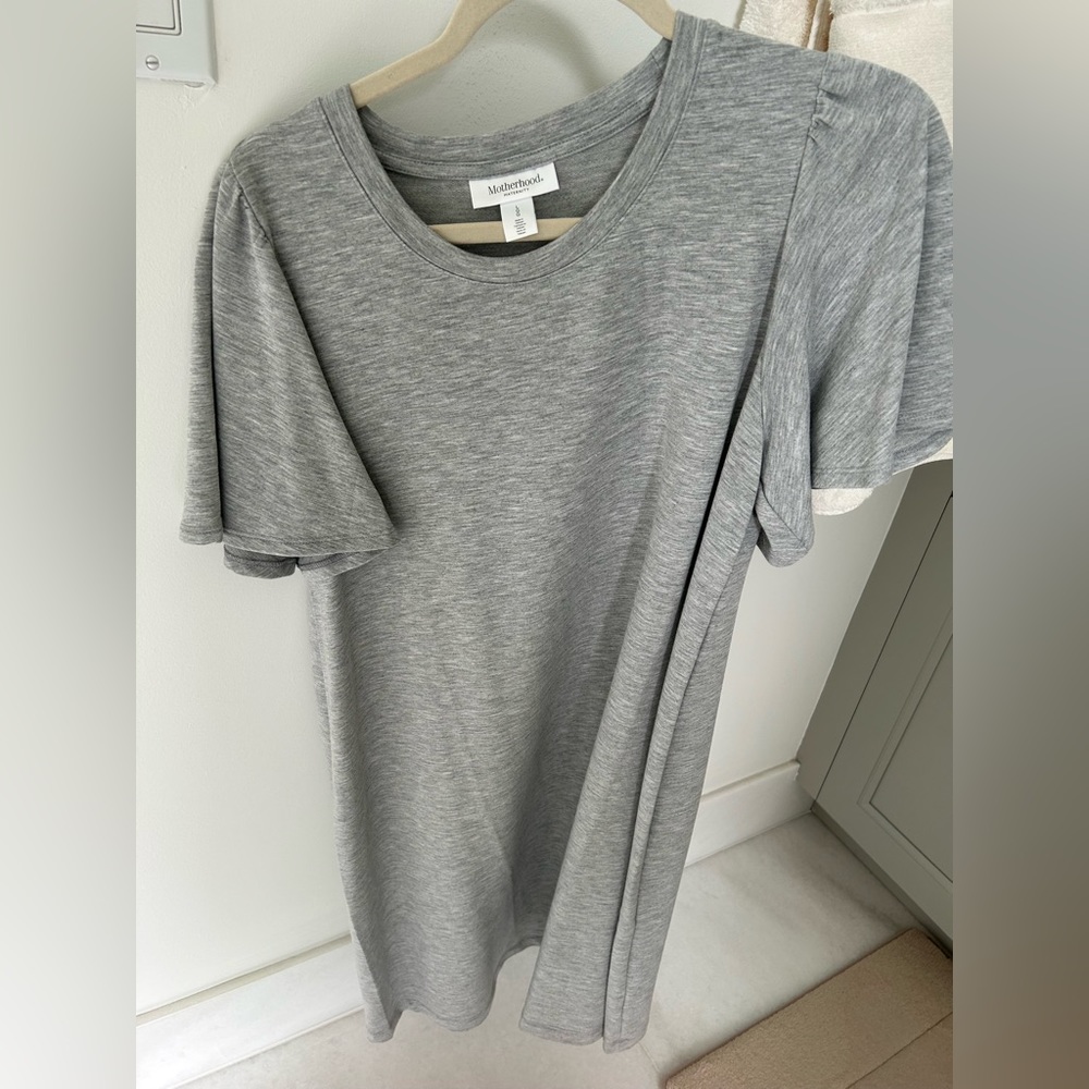 Motherhood Maternity cotton grey dress